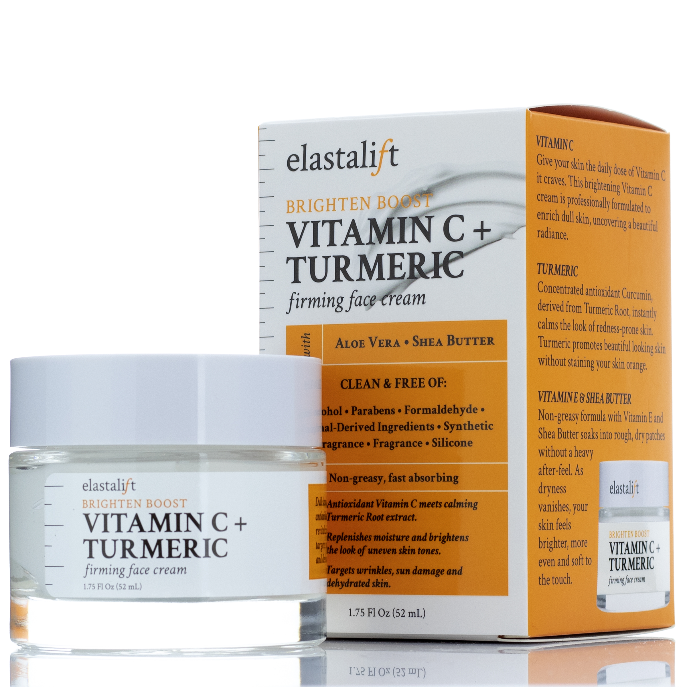 Elastalift Vitamin C + Turmeric Firming Face Cream Brightening Gel 1.75