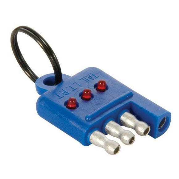 Hopkins MFG Trailer Wiring Circuit Tester 48655 Fits 4 Wire Flat; Test Left/Right Turn/Brake And Taillight; LED Indicator Light; Without Dust Cover