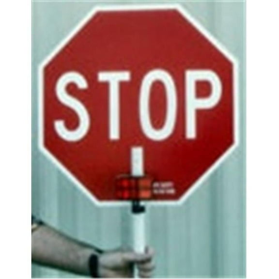 Ameri-Viz O-SSCE18 18 in. Coroplast - Non-Rflective Lightweight Crossing Guard, Construction &Traffic Control Stop& Stop Paddle Lightest Paddle On Todays Market