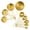 Gold-9PCS, variant on FUYGRCJ 8PCS Measuring Spoons and Cups Set, Precision Measuring Cups with Wooden Handle, 4 Stackable Measuring Cups and 4 Measuring Spoons Set with Metric and US Measurements for Cooking & Baking