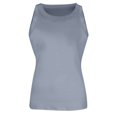thumbnail image 5 of Womens Tank Tops High Neck Sleeveless Ribbed Tank Casual Basic Thick Strap Slim Fitted Shirts, 5 of 5