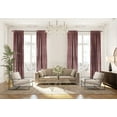 thumbnail image 1 of 3S Brother's Red Extra Long Shiny Velvet Curtains Luxury Colors Light Blocking Hang Back Tab & Rod Pocket 1 Panel Curtain 5-30 Ft Home Décor Custom Made Drapes -Made in Turkey(52"W X 252"L), 1 of 6