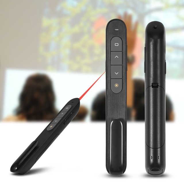 Stylo Laser,2,4 g Télécommande Sans Fil Stylo Laser Pointeur Présentateur Pointeur Laser Fonctionnalité Polyvalente