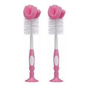 (2 pack) (2 Pack) Dr. Brown's Baby Bottle Brush, Pink