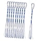 thumbnail image 4 of Juego de 10 tzitzits tradicionales judíos, adornos colgantes, decoración multifuncional para el hogar. Azul Blanco, 4 of 9