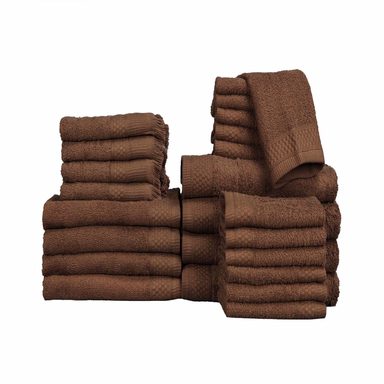 Felpinter Textile Industries Collection 2 Bath and 2 Hand Towels Tan Brown  4Set