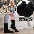 thumbnail image 3 of 4 Pairs Womens Fuzzy Socks Size 6-10 Fleece Fluffy Cabin Plush Warm Sleep Soft Cozy Winter Adult Socks, 3 of 6
