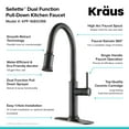 thumbnail image 4 of KRAUS Sellette Single Handle Pull Down Kitchen Faucet and Deck Plate in Oil Rubbed Bronze Finish, 4 of 13