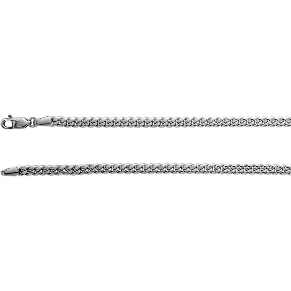 925 Sterling Silver 3.7mm Comfort Curb Link 20 Inch Chain With Lobster Clasp Chain Necklace for Women and Men