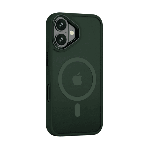 Entronix Phone Case Compatible with Magsafe for Apple iPhone 16 Magnetic Case, Heavy Duty Slim Dual Layer Shockproof Case for Apple iPhone 16, Green