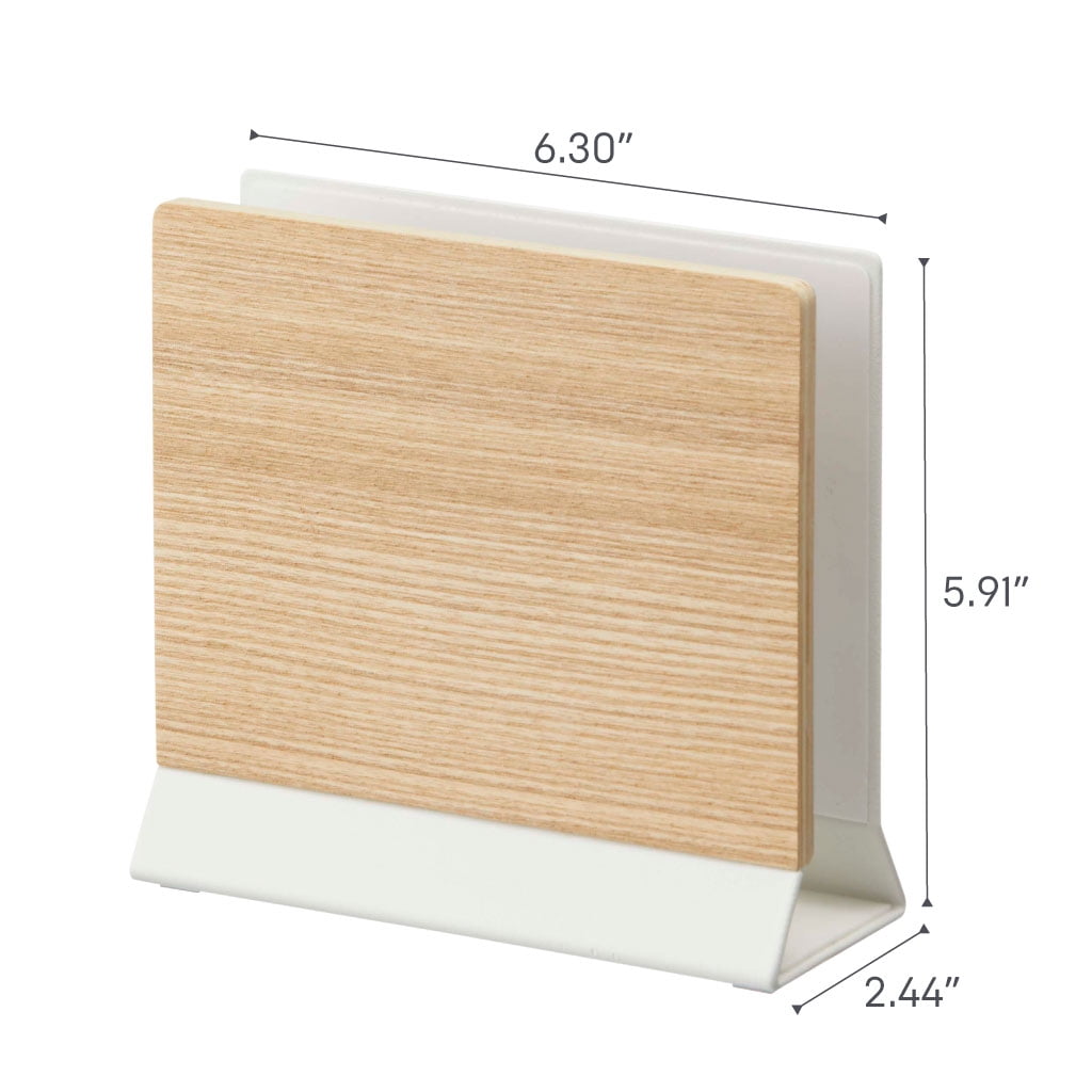 Yamazaki Home Slim Laptop Stand, Ash, Steel + Wood, No Assembly