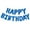 Blue, variant on 16 Inch Blue Happy Birthday Balloons Banner Foil Letters Balloons for Birthday Decorations Party Supplies