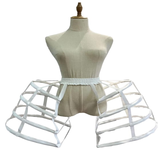 Victorian Petticoat Skirt Bustle Pannier Petticoat Underskirt for LARP Victorian Crinoline Hoop Bustle Cage Pannier