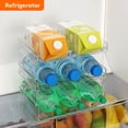 thumbnail image 4 of Lifewit Stackable Water Bottle Organizer for Cabinet, Extra Large Water Bottle Holder, Kitchen Pantry Organization and Storage, Plastic Fridge Wine Rack, Tumbler Travel Mug Holder, Hold 8 Bottles, 4 of 9