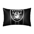 thumbnail image 1 of Funda de almohada de satén de los Raiders, 20 x 30 pulgadas, funda de almohada para dormitorio de estudiantes, funda de almohada para sofá, funda de almohada rectangular, 1 of 8