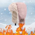 thumbnail image 2 of FADAACAI Trapper Hat,Hat Ladies Autumn and Winter Warm Fashion Cold Hat Riding Warm and Cold Ear Thick Cold Hat,Fur Hat,Fuzzy Hat Clearance！, 2 of 3