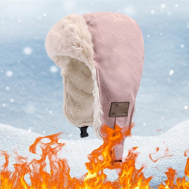 Bomber Hats Hat Ladies Autumn And Winter Warm Fashion Cold Hat Riding Warm And Cold Ear Protection Thick Cold Hat Bomber Hats