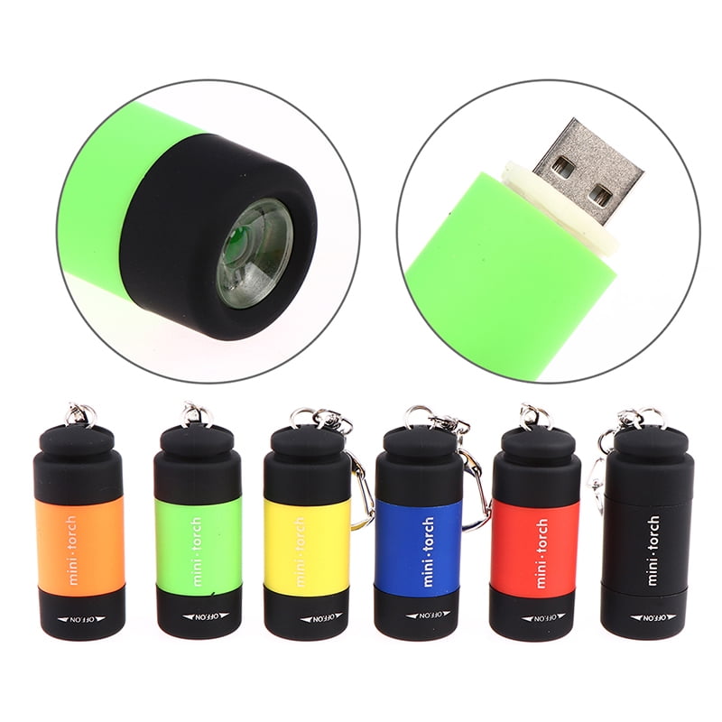 Rechargeable USB LED Light Flashlight Lamp Mini Torch Pocket Waterproof FT 