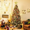 thumbnail image 2 of 10 Inch Christmas Star Tree Topper with LED Light Christmas Decorations, Silver Glittered Christmas Tree Topper Star Treetop Decoration for Christmas Tree Home Decor, 2 of 6