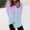 Pink, variant on Hrsba Women's Oversized Casual Tops, Fall Tops for Women Gradient Print Round Neck Long Sleeve Sweatshirt with Side Slits Casual Women Casual Tops