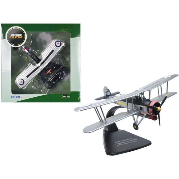 Fairey Swordfish Mk I Bomber Aircraft "FAA Historic Flight" Royal Navy 1/72 Diecast Model Airplane by Oxford Diecast