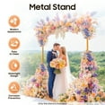 thumbnail image 5 of 6.6FT x 5FT Square Backdrop Stand, Wedding Arches for Ceremony, Rectangular Metal Balloon Arch Stand Garden Arbor Frame for Wedding Birthday Party Photo Booth Background Decoration, 5 of 12