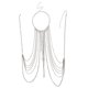 thumbnail image 1 of Cadena para el cuerpo Collar de borlas de plata en capas Joyería de moda Sujetador de cintura para el vientre Bikini caliente Arnés de playa Regalo del festival de aniversario para mujeres D, 1 of 5