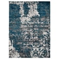 thumbnail image 3 of RUGSOTIC CARPETS MACHINE MADE HEATSET POLYPROPYLENE AREA RUGS - 9'x12', Rectangle, Silver Blue, Abstract Modern Design, High Pile Machine Made Area Rugs for Living Room, Bed Room (MX0017), 3 of 5