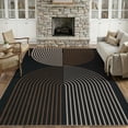 thumbnail image 3 of Garvee 8'x10' Modern Rainbow Area Rug Geometric Stripe Carpet, Washable Non Slip Rug for Living Room Bedroom Dining Room, Black and Brown, 3 of 8