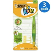 (3 pack) (3 Pack) Medium Point Refillable Ballpoint Kids Pen