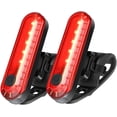thumbnail image 1 of Luz trasera para bicicleta y luces delanteras brillantes recargables por USB, compatible con bicicletas de montaña y de carretera, resistente al agua IP65, 1 of 5