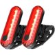 thumbnail image 1 of FloreceBien 2 luces LED traseras para bicicleta, luz de bicicleta recargable por USB, potentes luces LED delanteras para bicicleta, IP65 resistente al agua con 4 modos, luces de ciclismo para, 1 of 5