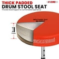 thumbnail image 5 of 5Core Drum Throne Padded Adjustable Guitar Stool Drummer Seat for Adults & Kids ORANGE, 5 of 12