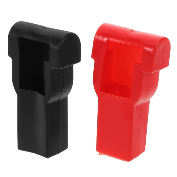 OATIPHO 2Pcs Car Battery Terminal Caps Silicone Covers for Automotive Protection Against Short Circuits