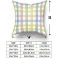thumbnail image 6 of Spring Easter Pillow Covers 18×18 Inch Set of 2 Colorful Plaid Pink Green Seasonal Decorative Indoor Throw Pillow Covers Cushion Cover for Home Decor Bedroom Living Room Couch Sofa Bed, 6 of 6