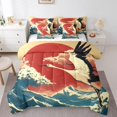 thumbnail image 1 of YST Lit Grue Orientale en Sac, Ensemble de Literie Faune Sauvage, 7 Pcs, Grand, 1 of 4