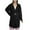 Black, variant on HVOBTTY Women's Lightweight Mid-Length Robe, Robes for Women, Womens Solid Color Nightgown Winter Loose Warm Thick Thick Long Velvet Bathrobe Home Wear Nightgown Black, XL