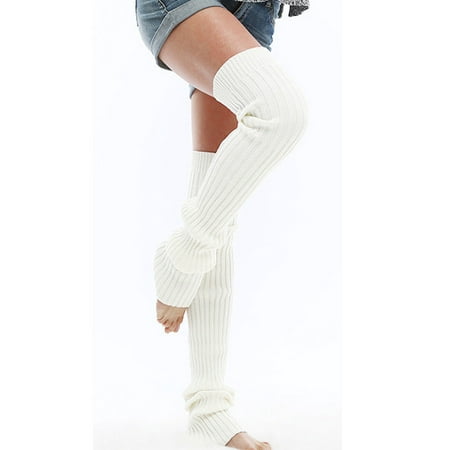

Women Cable Knit Extra Long Boot Socks Over Knee Thigh High Warm Stocking Tights