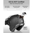 thumbnail image 4 of Casco de moto YEMA YM-926 modular integral aprobado por el DOT, 4 of 8