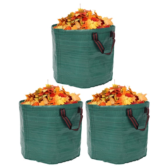 3 Pack Leaf Waste Bags 27 Gallon Reusable Yard Waste Bags Garden Lawn Trash Bags