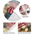 thumbnail image 2 of FMSHPON Independence Day Beautiful American FlagFireworks Xmas Christmas Tree Skirt Stand Mat for Holiday Party Decoration Indoor Outdoor 36 inches, 2 of 6