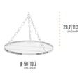thumbnail image 2 of Hanging Grill Grate for Cooking Tripod, Outdoor Campfire Barbeque Cook Stand, Steel, 19.7 inch Diameter, 2 of 3