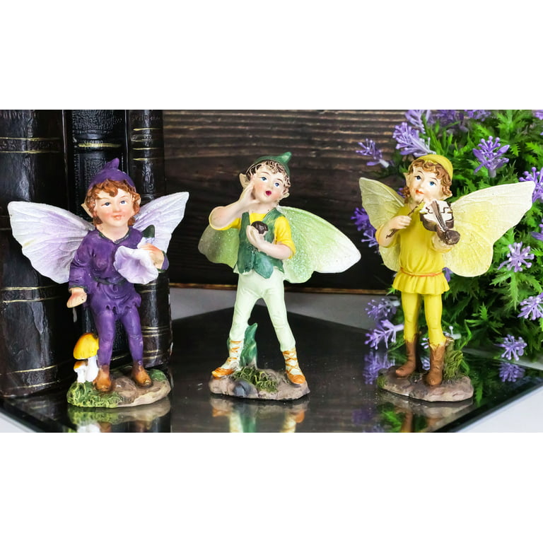 Hemoton Fairy Garden Couple Fairy Accessories Miniature Fairy Figurine  Hanging Statuary Indoor Outdoor Ornaments Gifts for Valentines Day Girls  Boys