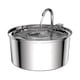 thumbnail image 1 of Fuente de agua para gatos, dispensador automático de agua para perros con fuente para mascotas de acero inoxidable de 3,2 l/108 oz, Ultra-qui(,), 1 of 4