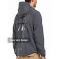 thumbnail image 3 of NORTHYARD Men's Rain Jacket with Hood lightweight Waterproof Raincoat Hiking Outdoor Camping Windbreaker With Zipper Pockets Darkgrey S, 3 of 7
