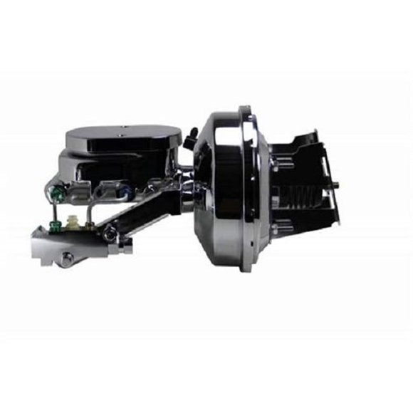 Leed Brakes LEE4R6B4 9 in. dia. Bore Flat Top Master with Disc & Drum Valve, Chrome
