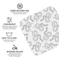 thumbnail image 4 of Pofeuu Hand Drawn Snake Print Leather Coasters Set of 6, Round Cups Mugs Mat Pad for Home Kitchen Heat Resistant Drink Coasters,Square, 4 of 7