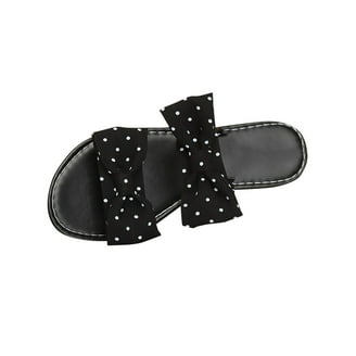 Women Double Strap High Chunky Heeled Slip On Slide Sandals