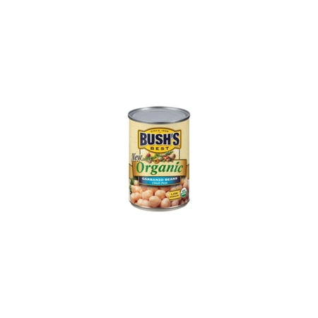 Bush's Canned Organic Garbanzo Beans, Canned Chickpeas, 15 oz Can