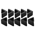 thumbnail image 1 of Cubierta de protección para patas de muebles en forma de triángulo de goma, 30mmx30mm, 10 piezas, negro, 1 of 7